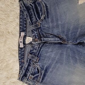 GAP Curvy Flare Jeans Size 12 Distressed Vintage
